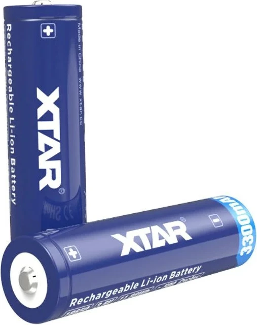Polnilna litij-ionska baterija 18650, 3,6 V, 3300 mAh, XTAR, modra