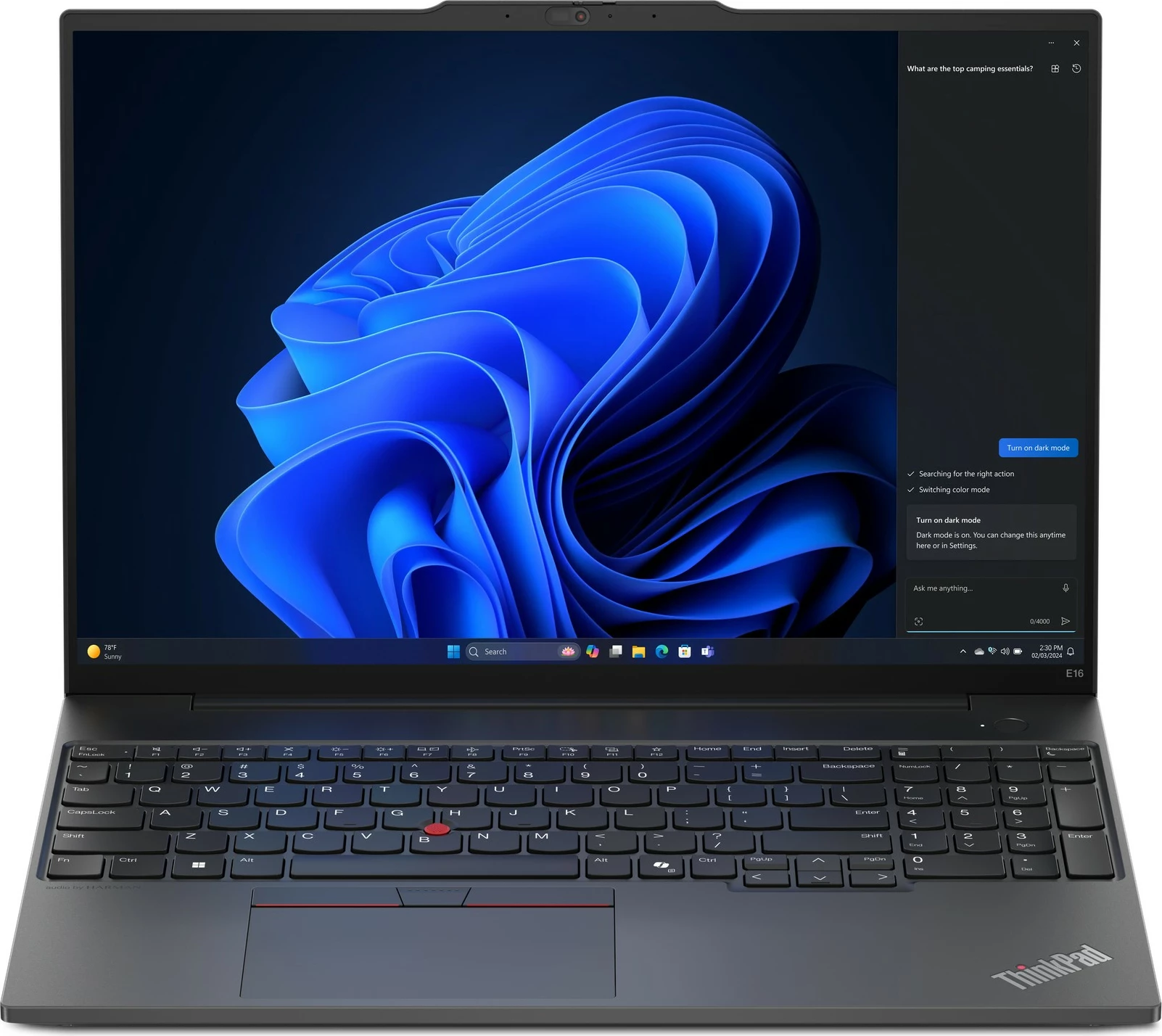 Prenosnik Lenovo ThinkPad E16, AMD Ryzen 5, 32 GB RAM, 1 TB SSD, 16" , črn