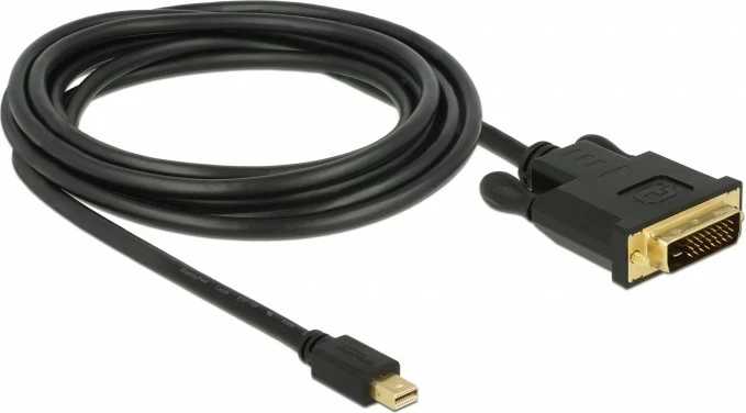 Kabel Mini DisplayPort na DVI-D, 3 m, črn, DeLOCK 83990