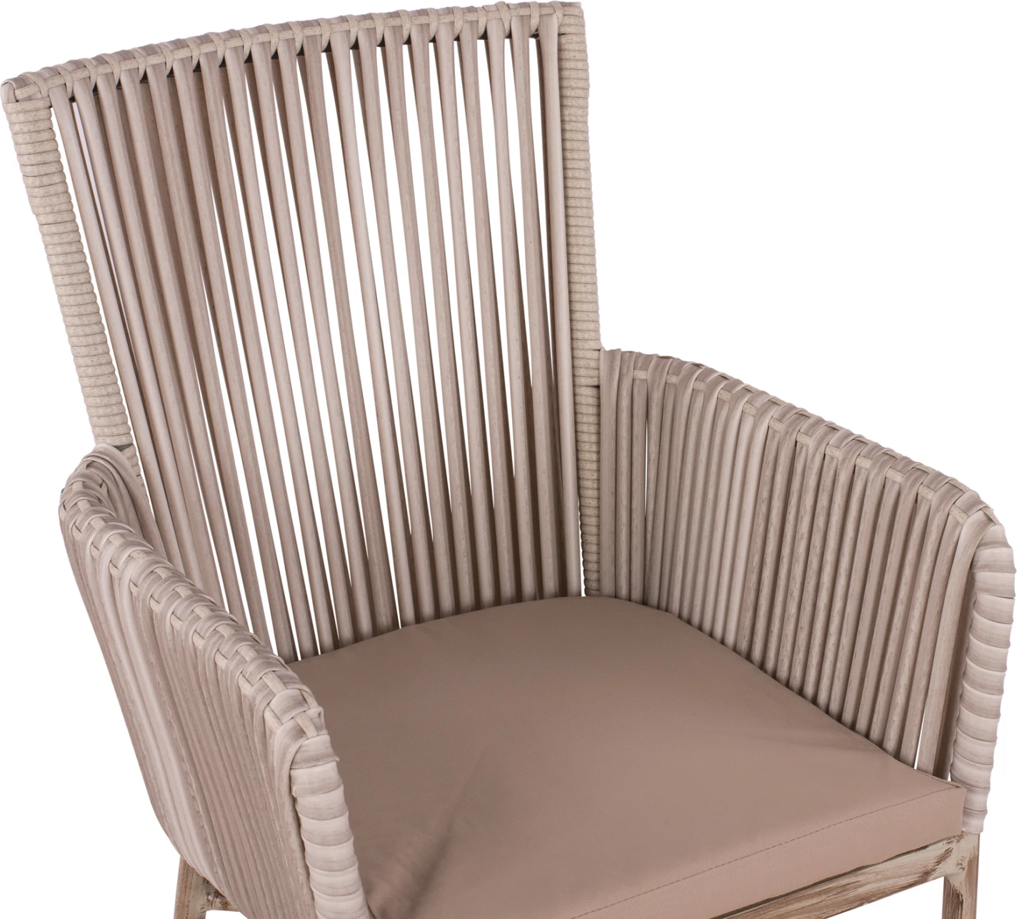 Aluminijasti naslanjač FH5298.03 svetlo siva z blazino 57x63x91cm