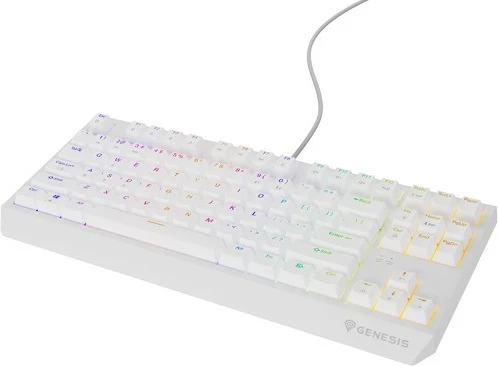 Mehanična tipkovnica Thor 230, TKL, RGB Outemu Brown, Genesis, bela