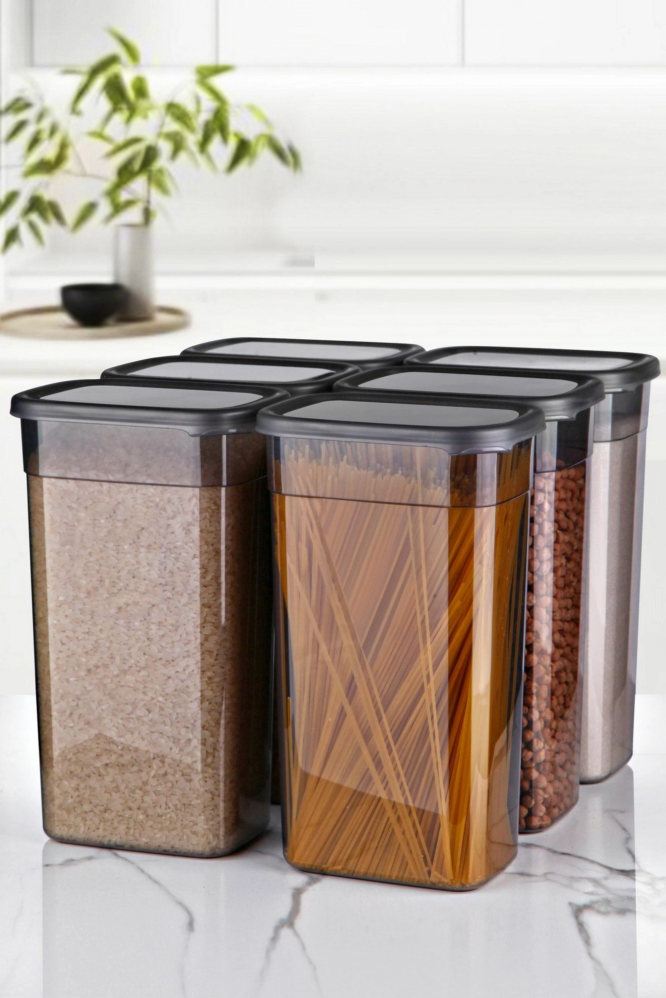 Set organizacijskih škatel (6 kosov), antracit, BNMPEGYAS06-32