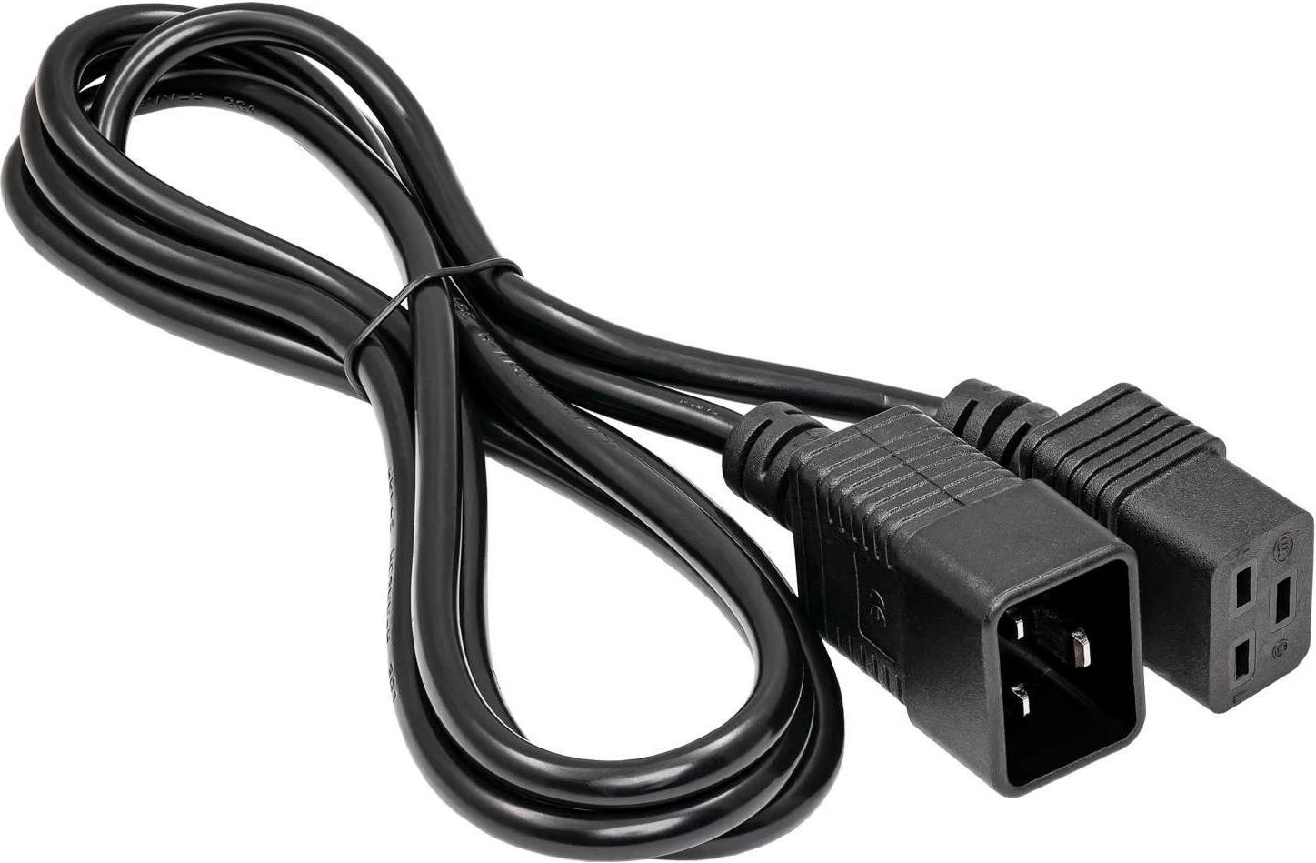 Napajalni kabel Akyga AK-UP-03, IEC C19/C20, 1,8 m, črn