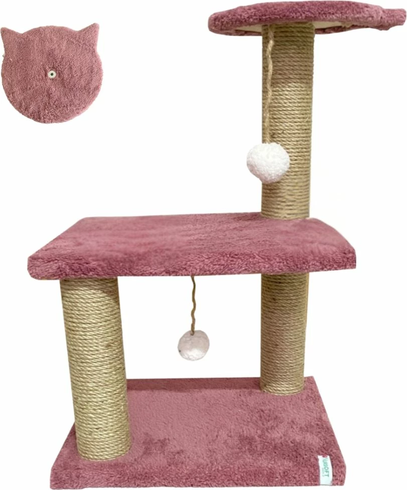 Deska za praskanje za mačko, mini, Paws & Whiskers, dusty rose