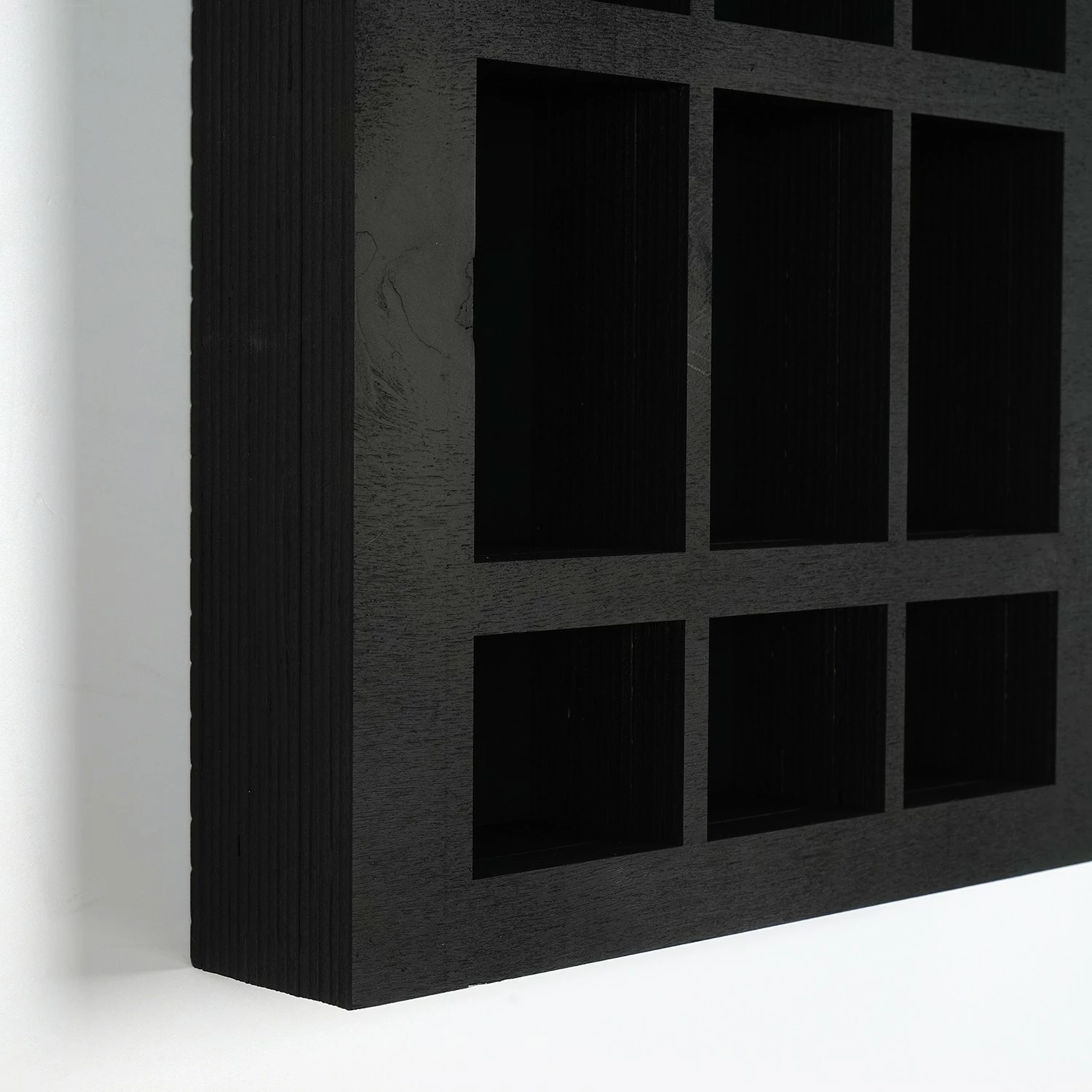 Leseni organizator 66 x 29 x 6 cm, črn, Skye Decor Meh207-M
