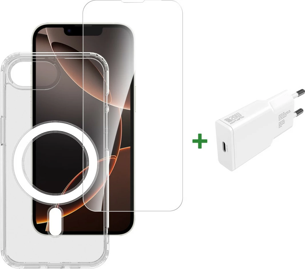 Zaščitni ovitek 4smarts 541359, iPhone SE (4. gen.), prozoren, bel