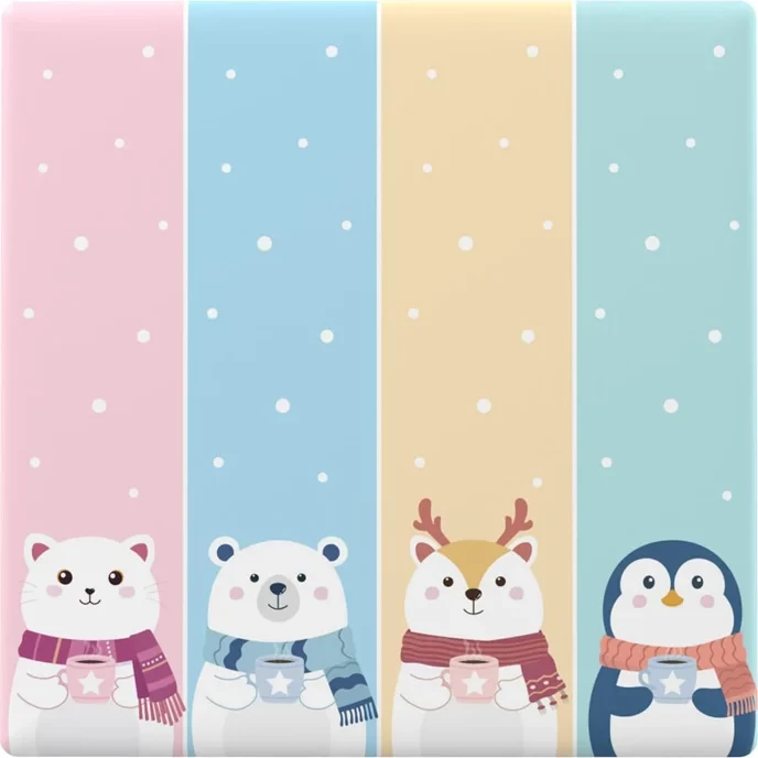 Dekorativni pokrov za pametno stikalo, Sonoff T5-4C-86-cartoon, plastičen, večbarven