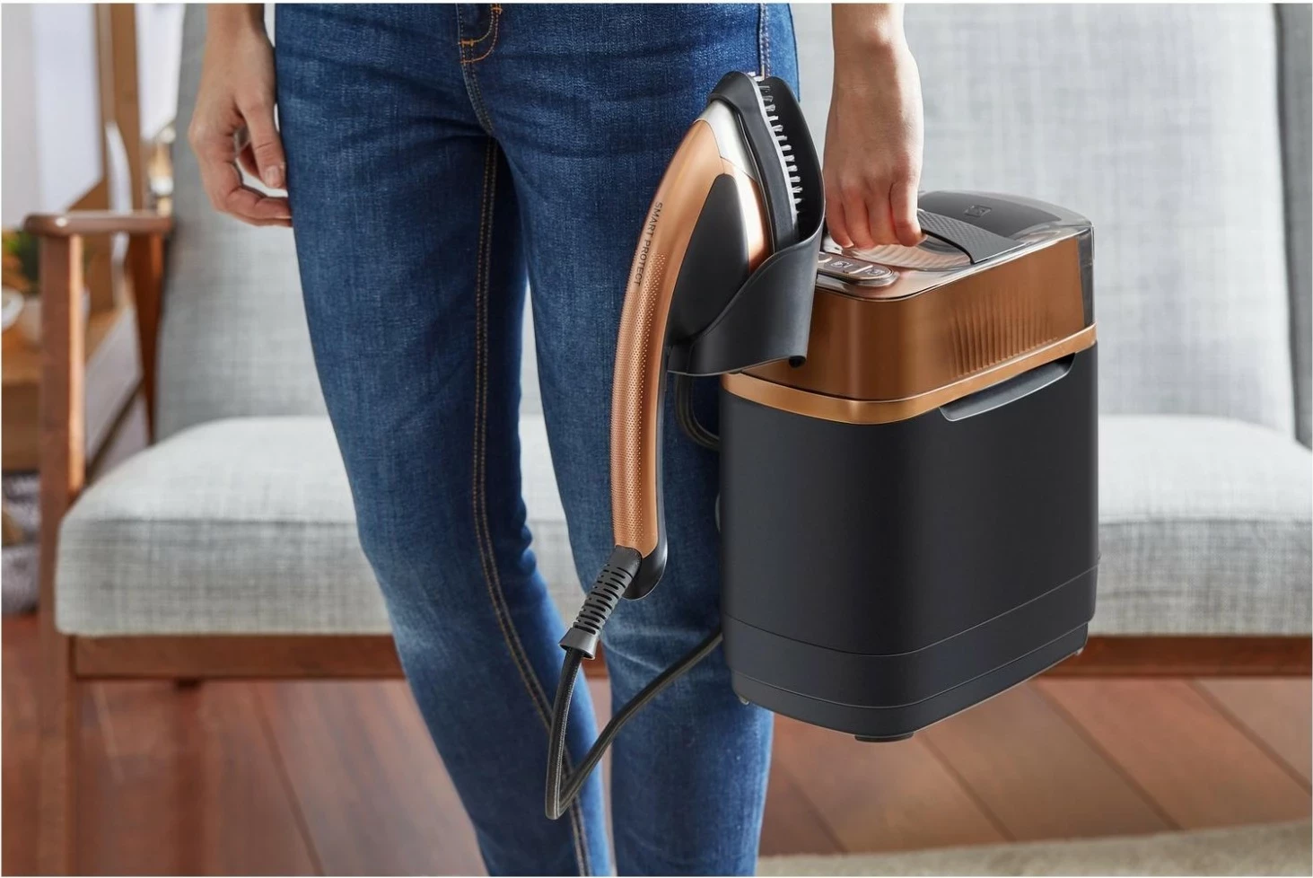 Parni likalnik Tefal QT 2020 IXEO Power, črn