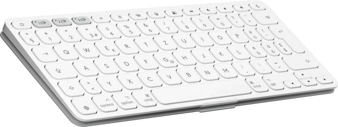 Brezžična tipkovnica Logitech Keys-To-Go 2, bledo siva