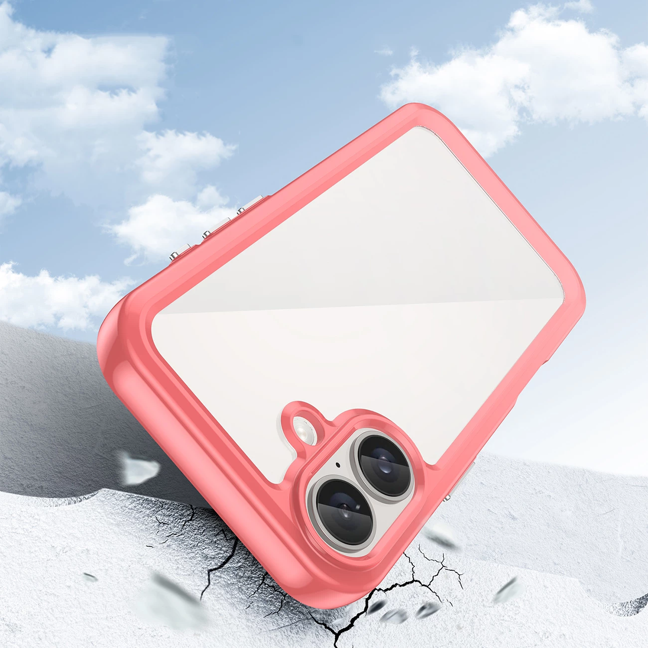 Ovitek za telefon Hurtel Outer Space za iPhone 16 Plus, rdeč
