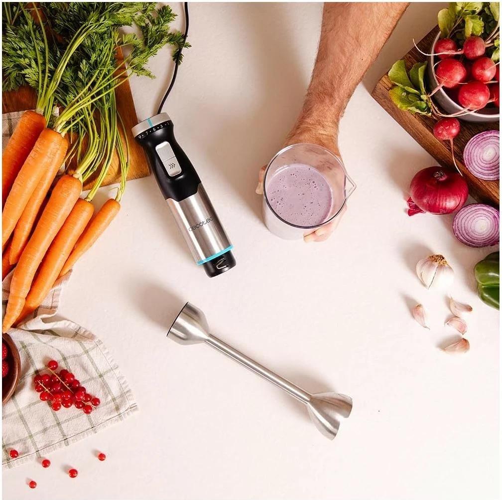 Ročni mešalnik Power Pulsar Cream&Crush Cecotec, 2300 W, 9 hitrosti, črn