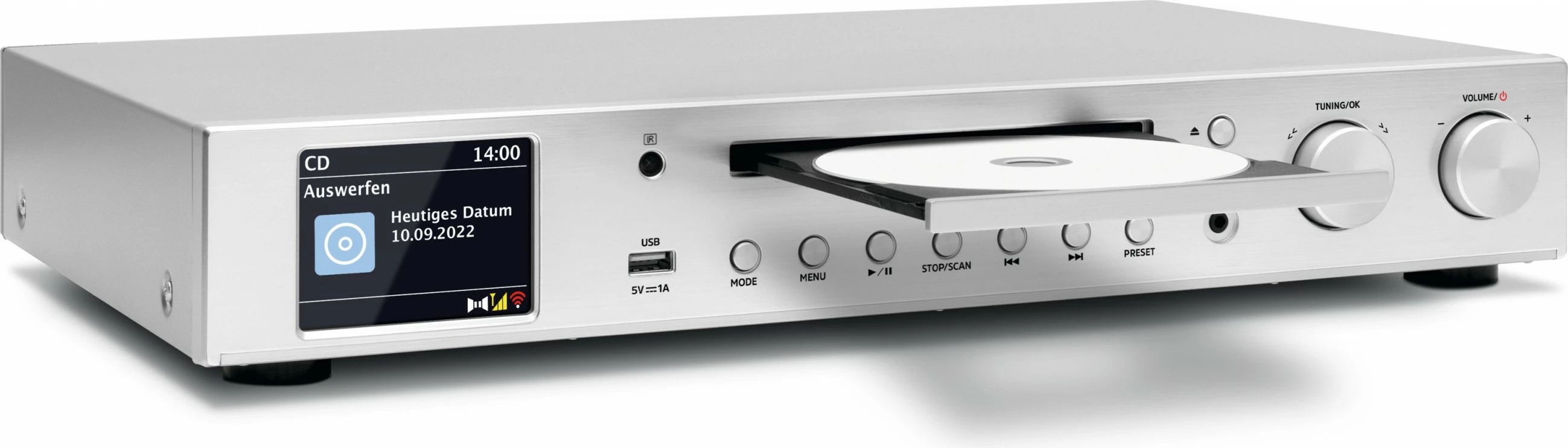 Sistem zvočnikov Digitradio 143 CD V3, TechniSat, srebrn