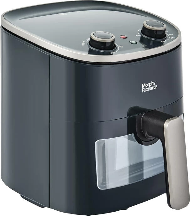 Cvrtnik brez maščobe Morphy Richards 480007, s poglednim okencem, črn