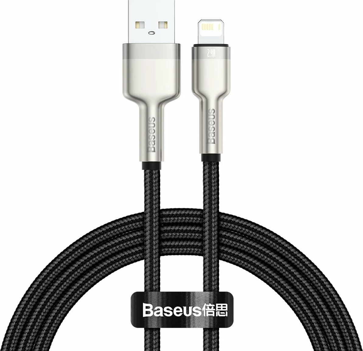 USB kabel za Lightning Baseus Cafule CALJK-A01, 1 m, črn