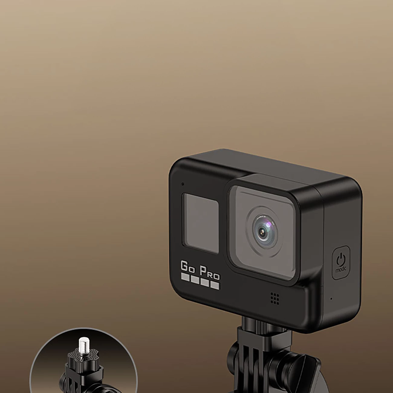 Selfie palica in stojalo Wozinsky WH181D-Y1S, 1,75 m, z dvema LED lučema, držalo za telefon, črno