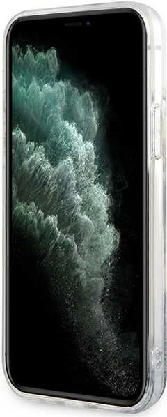 Ovitek za telefon iPhone 12/12 Pro 6,1", Glitter Choupette, srebrn, Karl Lagerfeld KLHCP12MLNHCCS