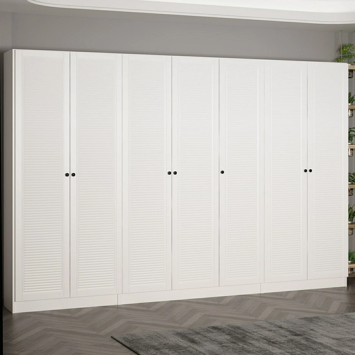 Stojalo za hodnik Noah, Skye Decor, belo, 315x210x35 cm