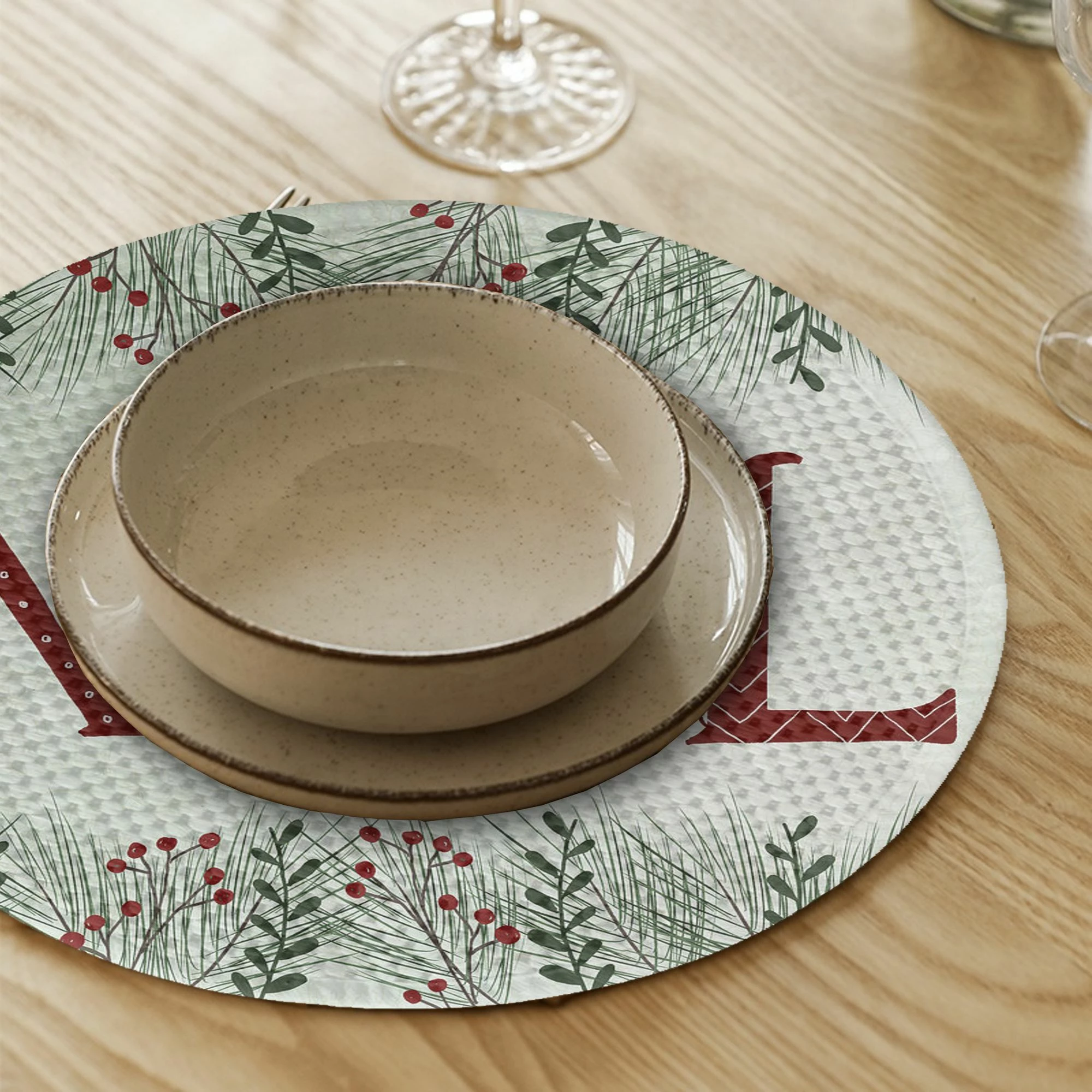 Namizne podloge, Hermia Concept model NOEL, večbarvne, 37 cm, 4 kosi