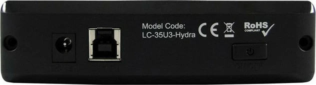Zunanji ohišje za 3,5" SATA, LC-Power LC-35U3-HYDRA, USB 3.2, črn