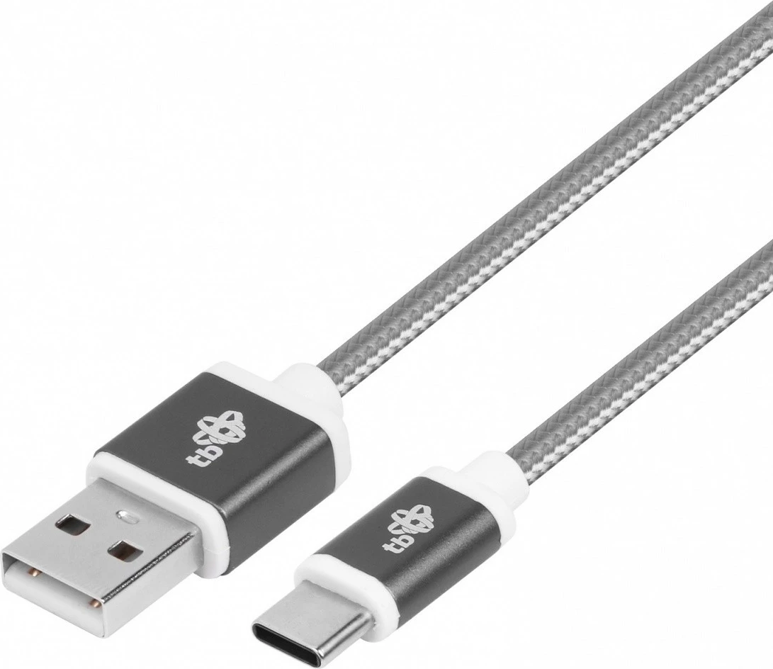Kabel USB v USB Type-C TB AKTBXKUCSBA150S, 1,5 m, sivi