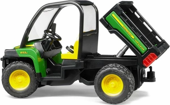 Igrača tovorno vozilo BRUDER John Deere Gator 855D, 1:16, črno/zelena/rumena