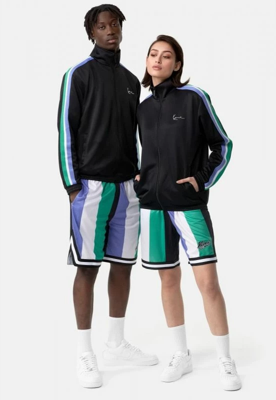 Duks brez kapuce, z zadrgo, črn — Karl Kani