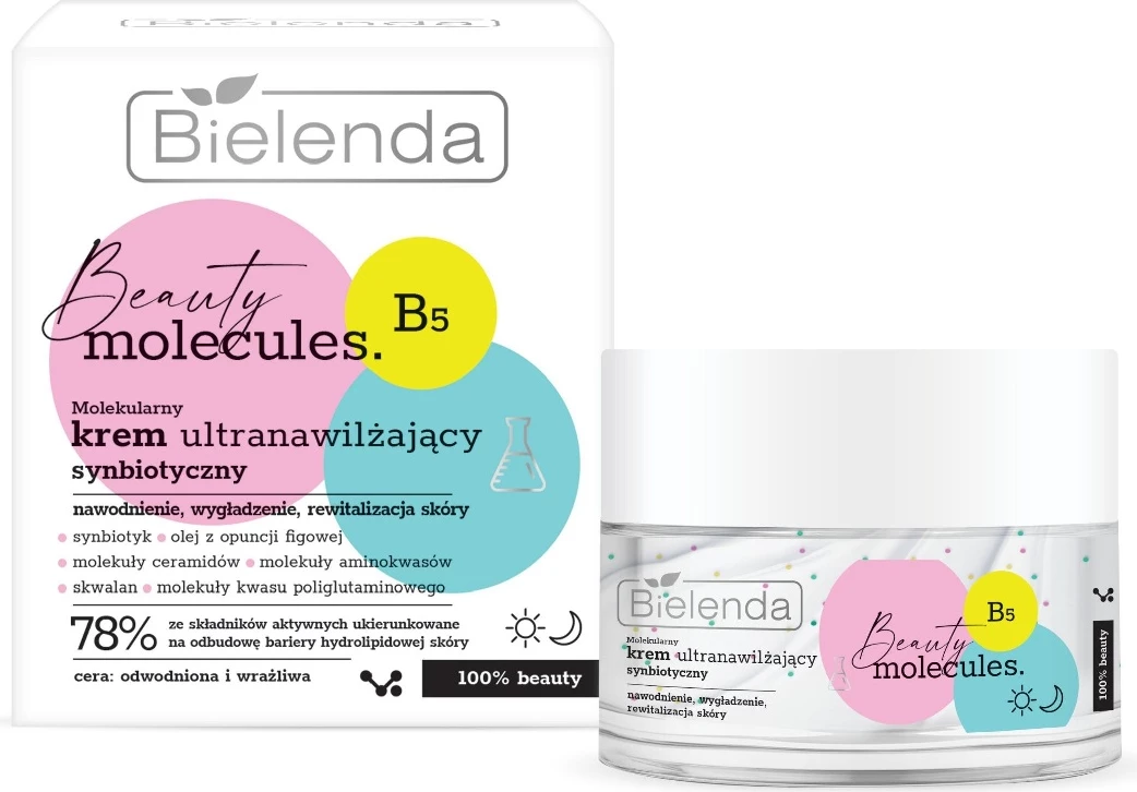 Molekularna ultra-vlažilna krema za ženske Bielenda Beauty Molecules, 50 ml