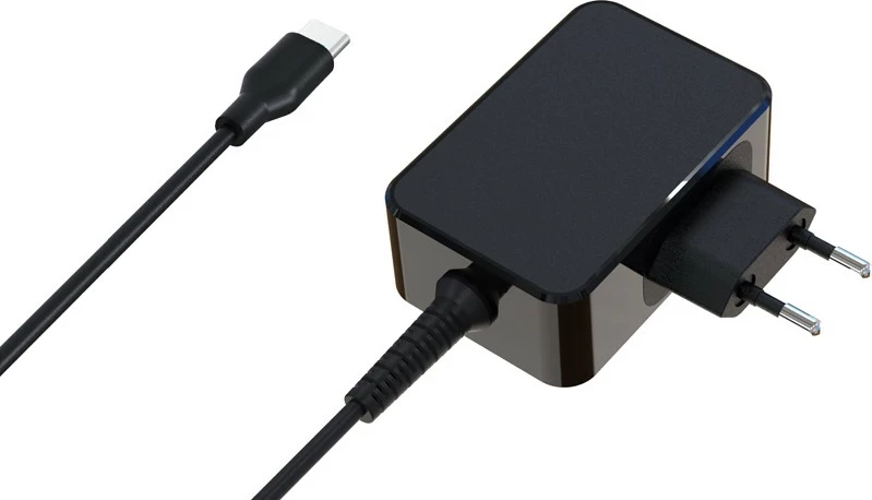 Univerzalni adapter 45 W, USB-C, črn LC-Power LC-NB-GAN-45-C