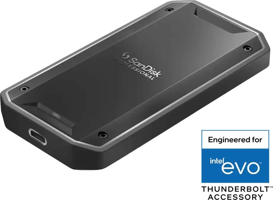 Zunanji SSD Sandisk Pro G40 1TB, Thunderbolt 3, USB-C, IP68, črn