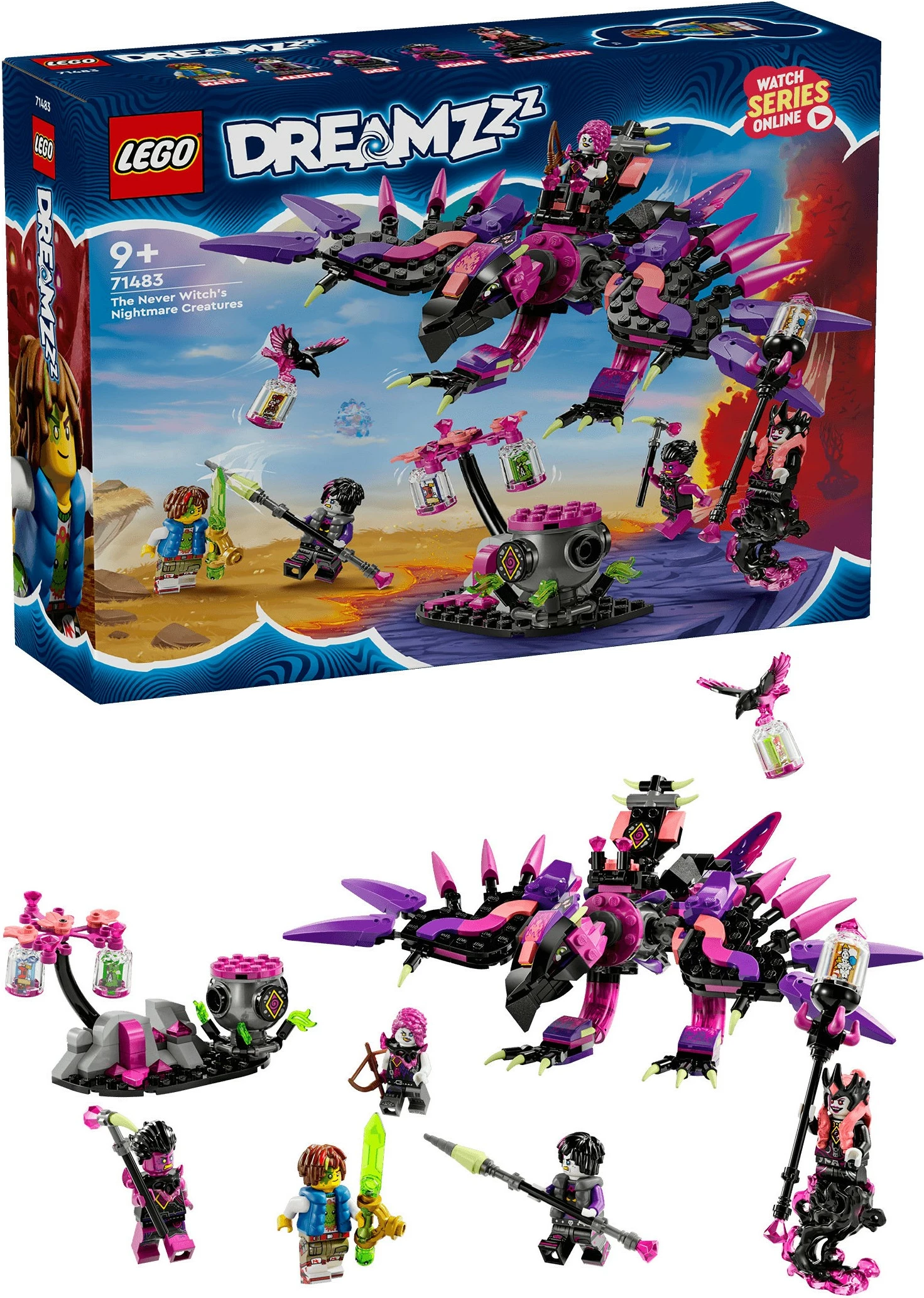 Gradbeni komplet LEGO DREAMZzz 71483, 457 kosov, večbarven