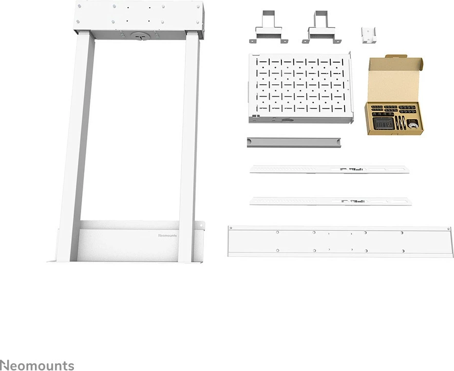 Motorni stenski nosilec za TV do 100'', Newstar WL55-875WH1, bel