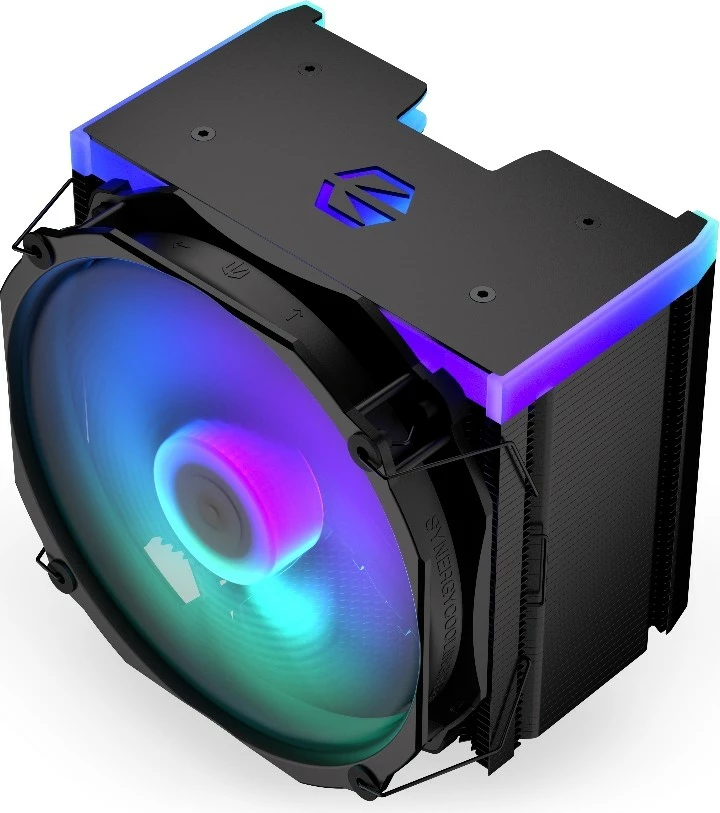 Hladilnik CPU Fortis 5 Black ARGB Endorfy EY3A014, z ARGB osvetlitvijo, črn