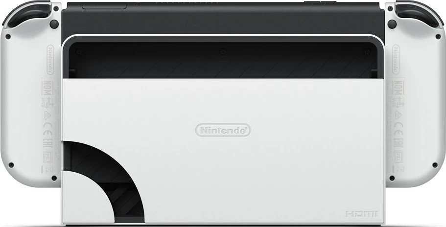 Prenosna igralna konzola OLED 7" Nintendo Switch, 64 GB, Wi‑Fi, bela
