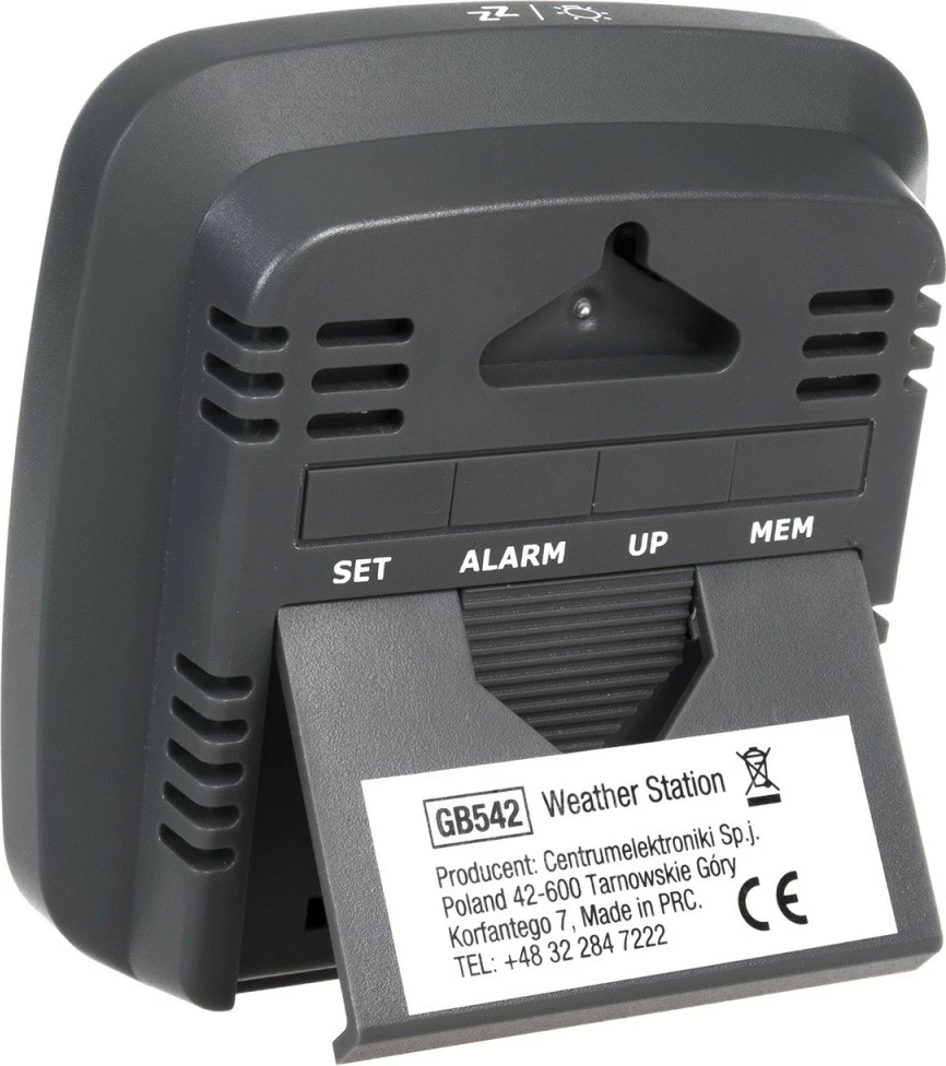 Brezžična vremenska postaja GreenBlue GB542, črna