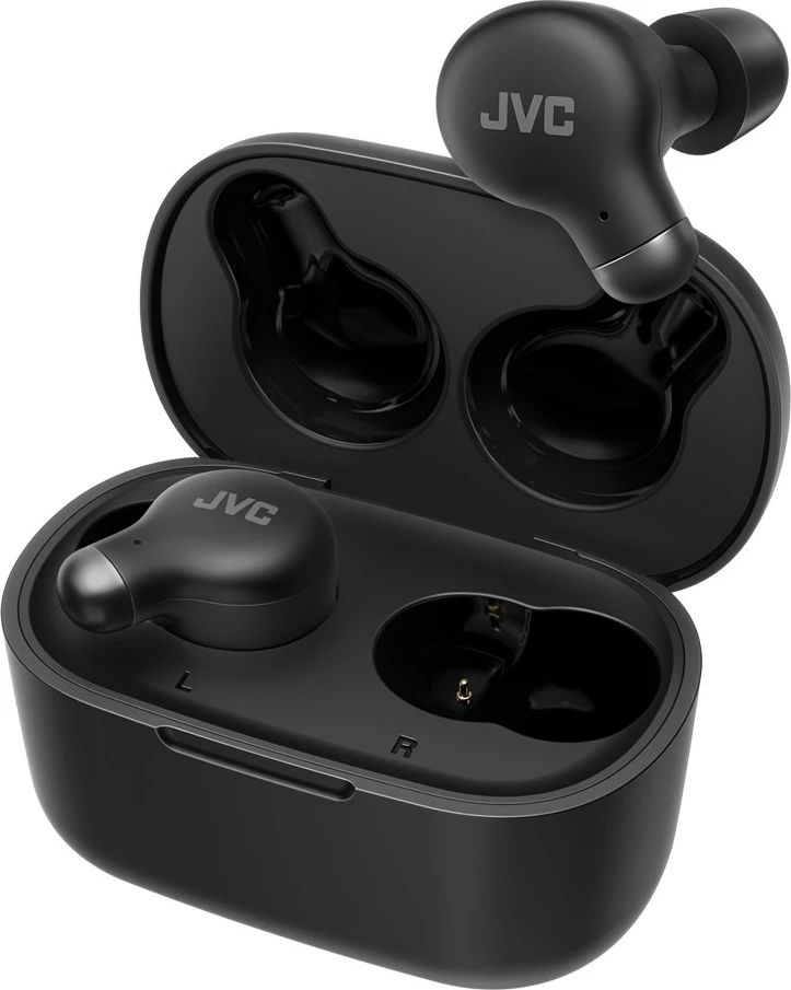 Brezžične in-ear slušalke z blazinicami iz spominske pene, JVC HA-A25T, črne