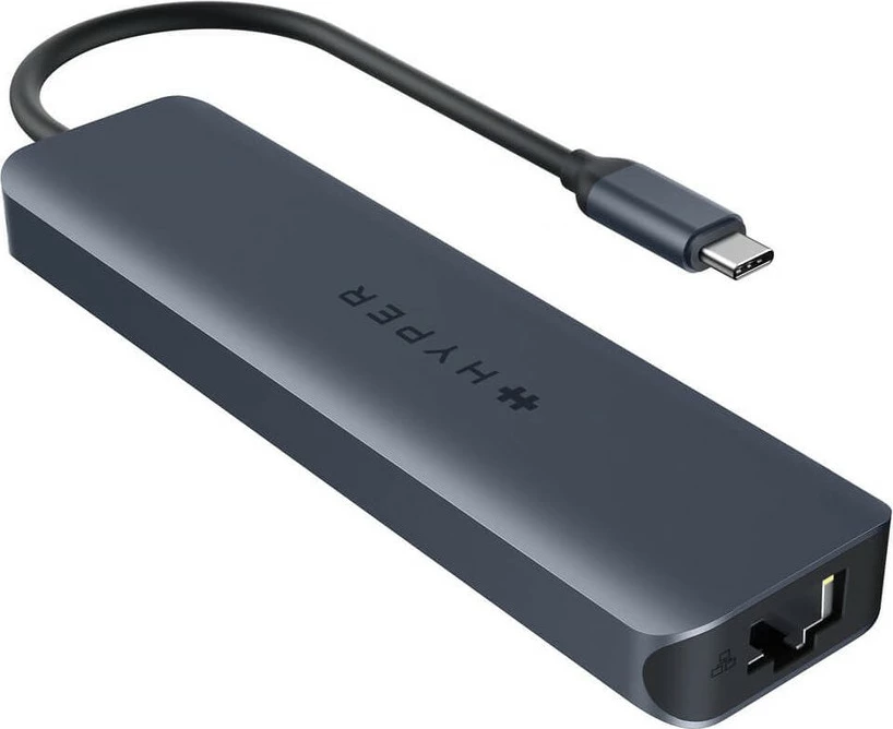 USB-C razširitveni hub Targus HyperDrive EcoSmart Gen.2, 2x USB 3.2, HDMI 4K, Ethernet, čitalec kartic, 100W PD, moder