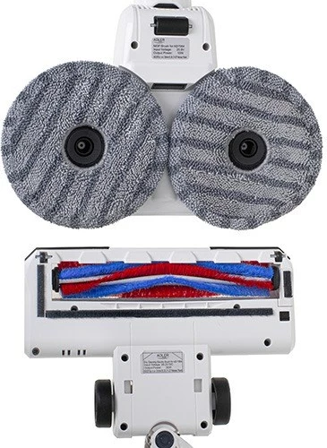 Pokončen sesalnik 2-v-1, Adler AD 7064, brez vrečke, 2000 mAh, 350 W, bel