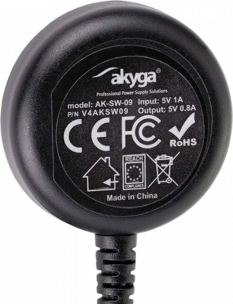 Brezžični polnilni kabel AKYGA AK-SW-09 za Samsung Galaxy Watch, 1 m, črn