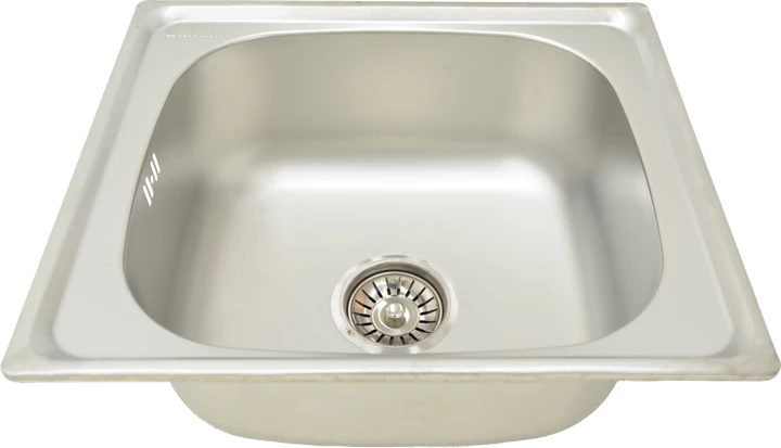 Vgradni umivalnik iz inoxa, 46x42 cm