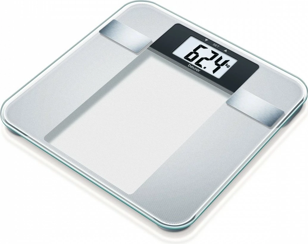 Diagnostična tehtnica Beurer BG13, velik LCD zaslon, 150 kg, bela