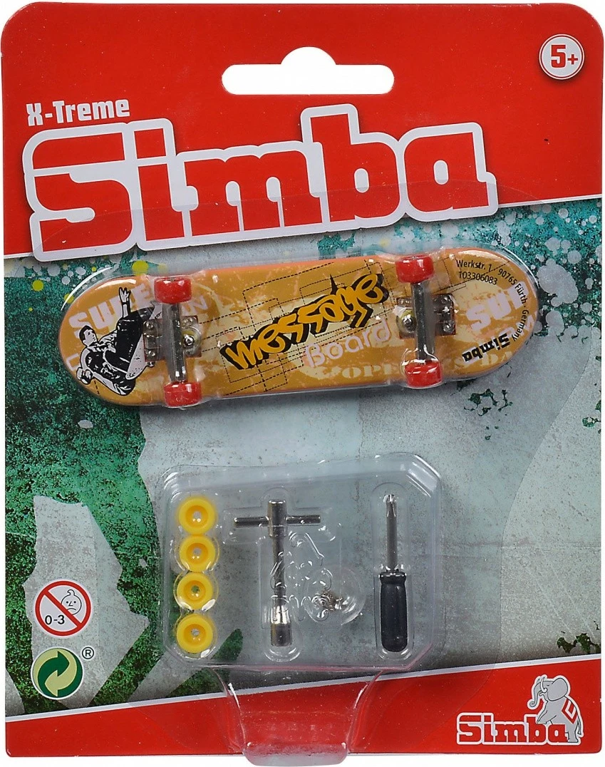 Fingerboard, 6 različnih dizajnov, z dodatki Simba X-Treme