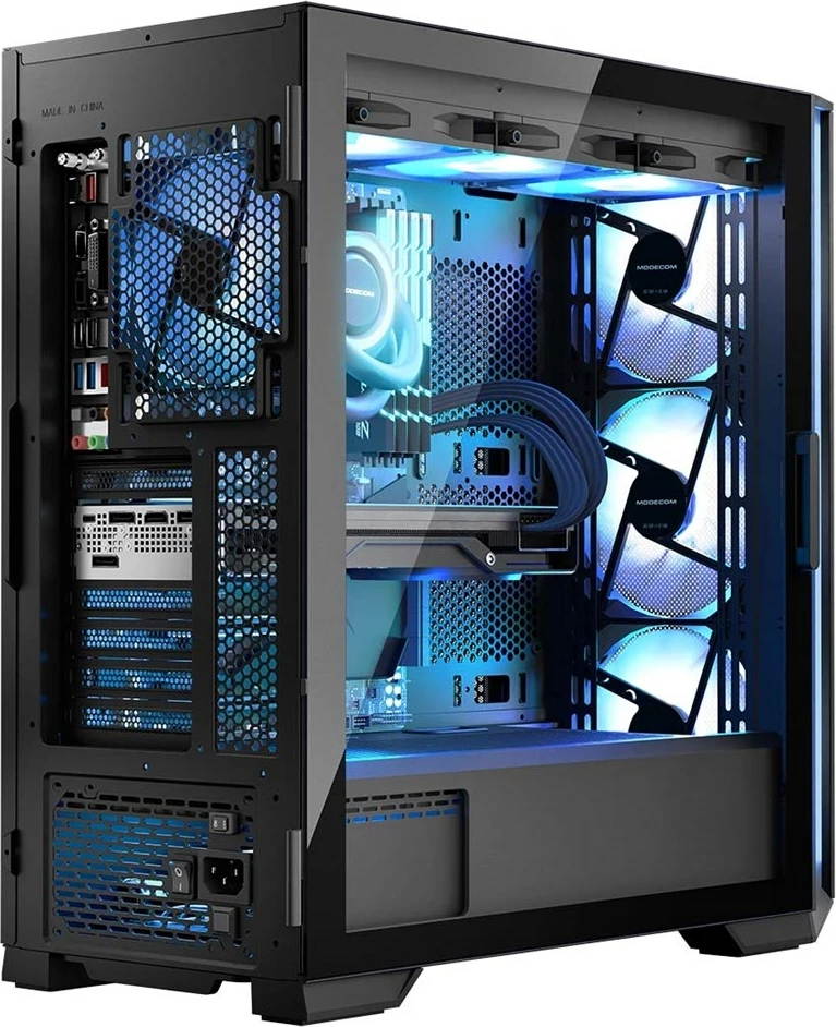 Ohišje MODECOM HORIZON ARGB Flow MIDI USB 3.0 x2 CYPE-C, črno