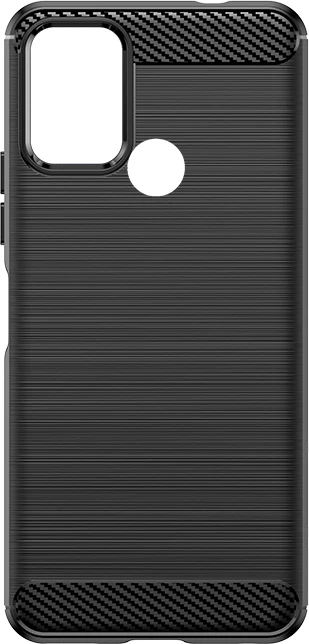 Ovitek iz silikona za Nokia C22 Hurtel Carbon Case, črn