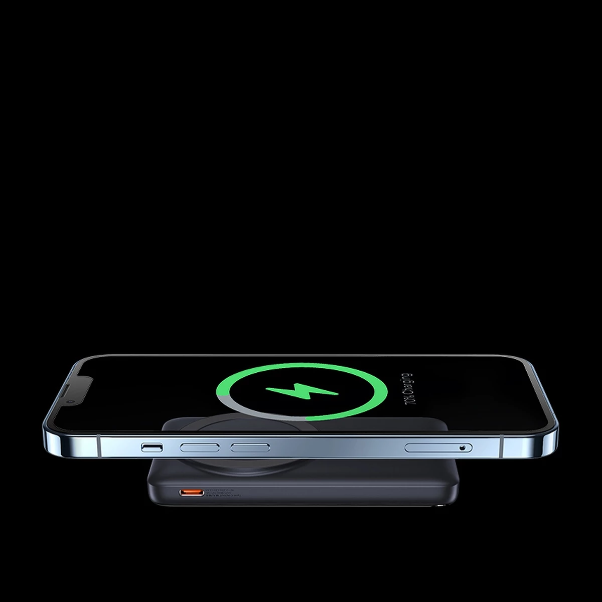 Powerbank Baseus Magnetic Bracket PPCX000203, 10000 mAh, MagSafe, 20 W, z USB-C kablom 0,5 m, temno modra