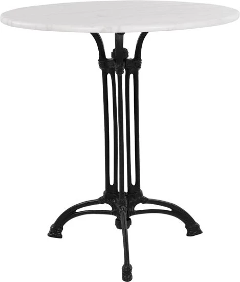 Miza s 3 nogami iz železa FH5609 z marmorjem Okrogla 60x73cm