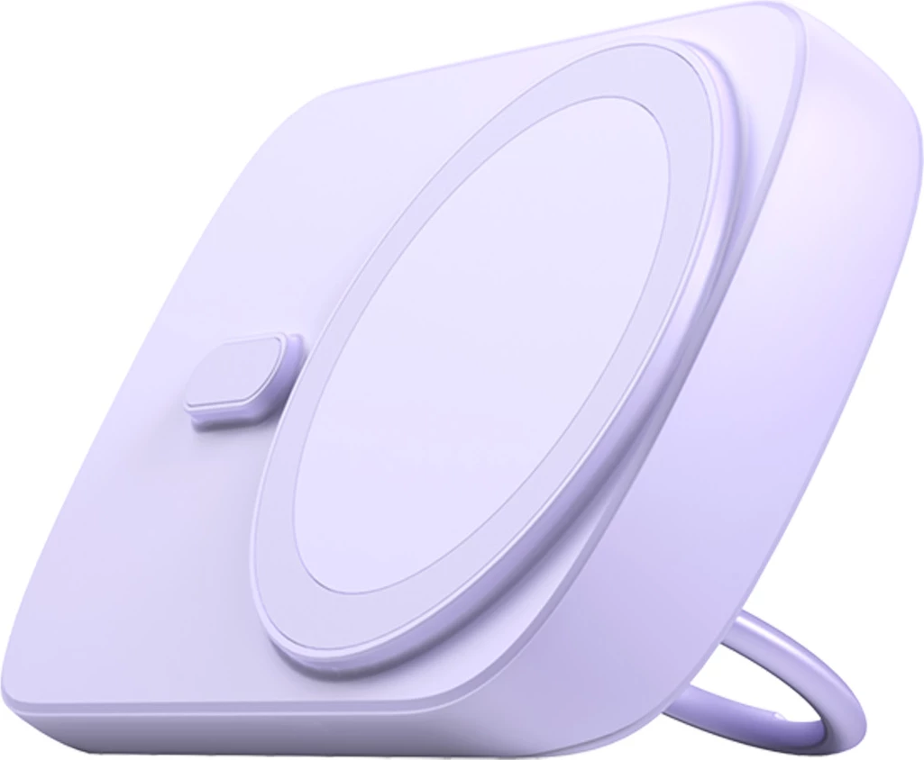 Brezžični powerbank Joyroom JR-W030, 6000 mAh, 20W, MagSafe, z obročem in držalom, vijoličen