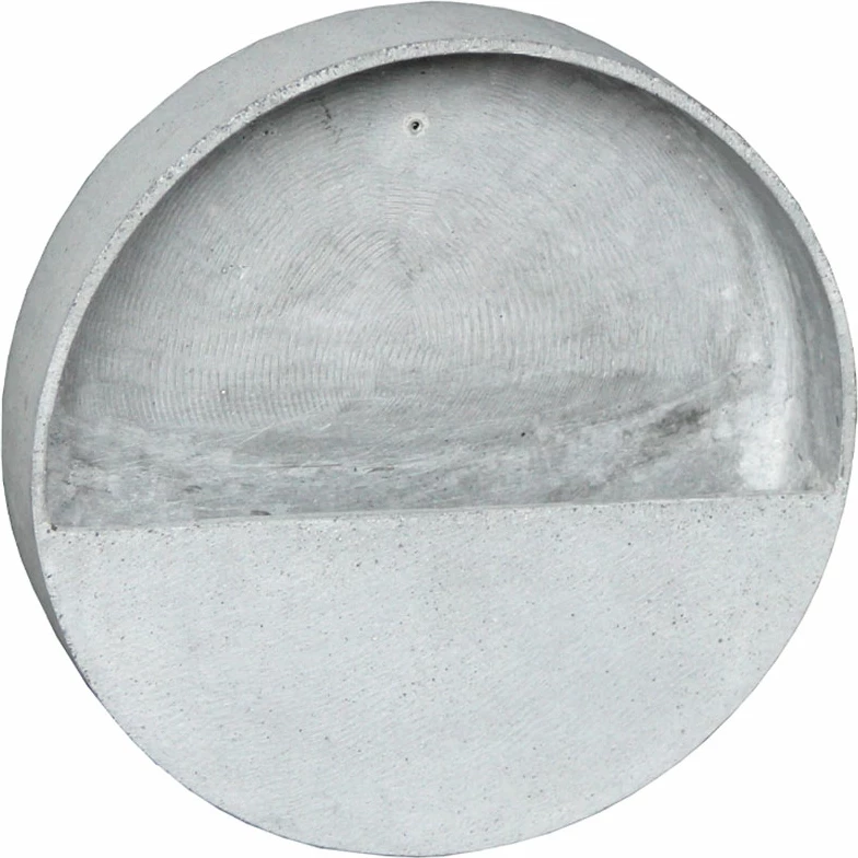 Nosilec za aromatične rastline za na steno, sintrani kamen, siva, 30x30x9 cm