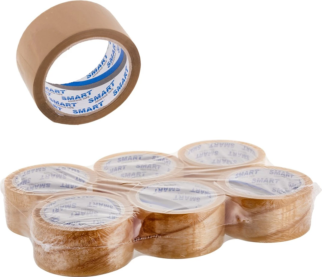 Transparenten lepilni trak 48 x 66 BESTPAK, set 6 kosov