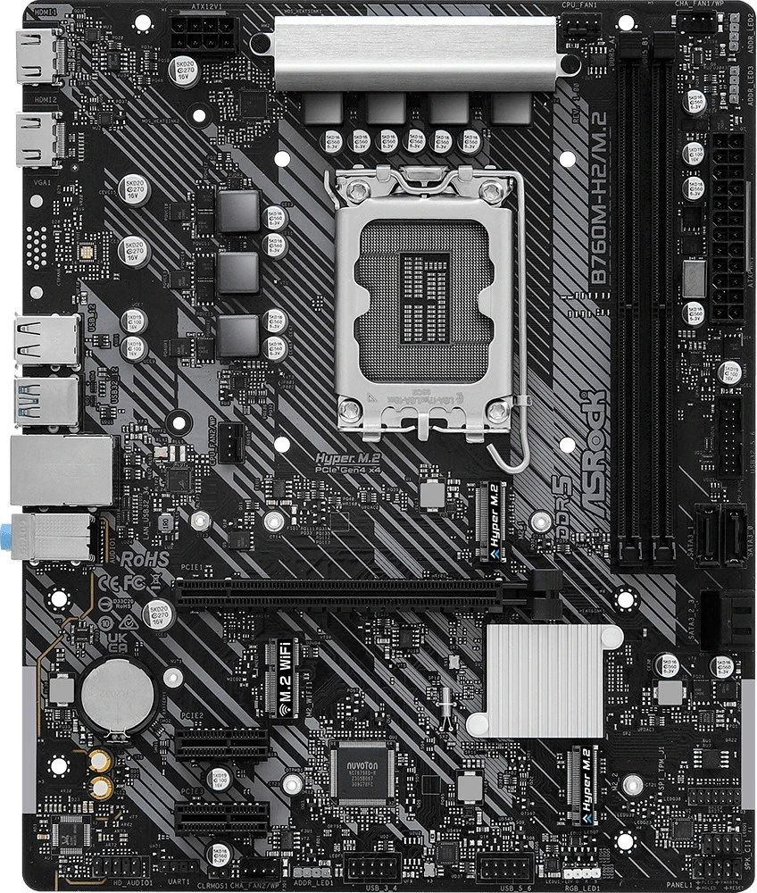 Plošča ASRock B760M-H2/M.2, micro ATX