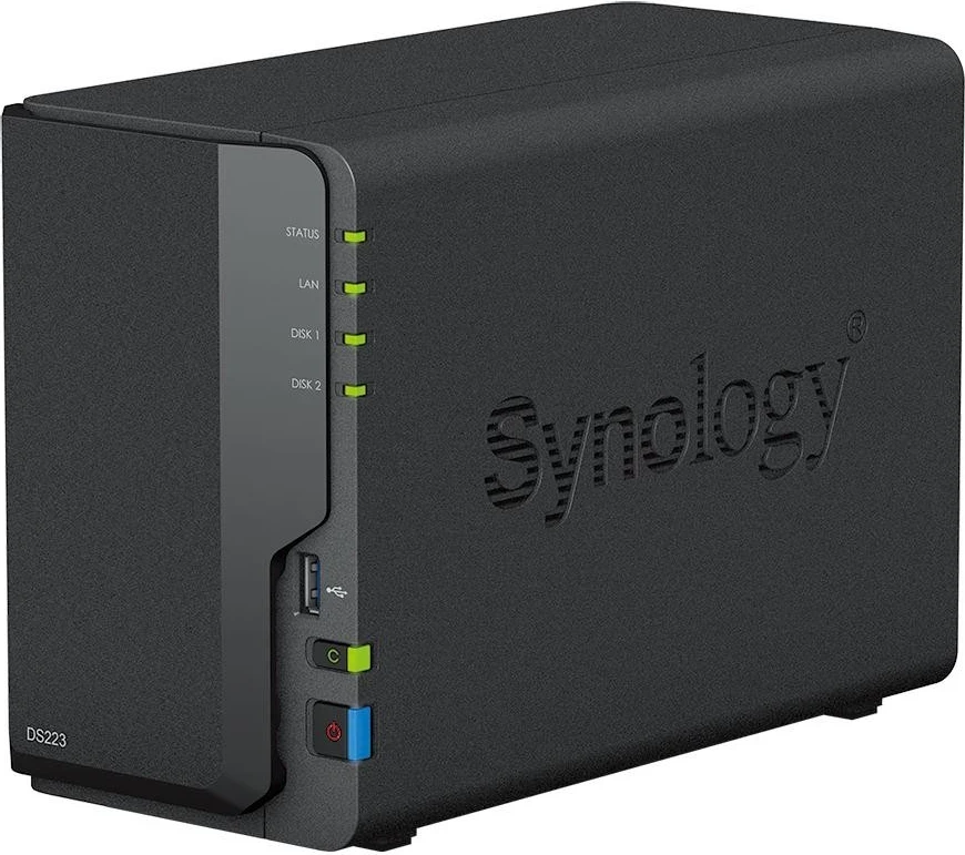 NAS naprava Synology DS223, 1 GB RAM, 1700 MHz